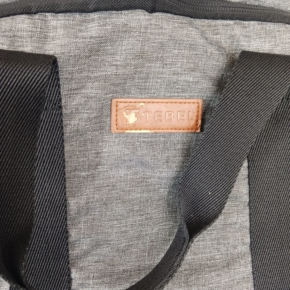TEBEL Large Capacity Baby Diaper Bag Backpack Multi-Functional Gray